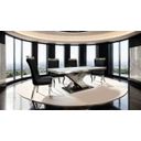 Palazzo Dining Table In Chrome