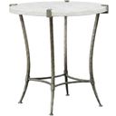 The appearance of Palermo Round End Table In White and Natural Grey designed by Fairfield Chair in the modern / contemporary interior design. This white and natural grey piece of furniture  was selected by 1StopBedrooms from Palermo Collection to add a touch of cosiness and style into your home. Sku: 8000-19. Material: Marble.