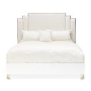 Palm Gate Eastern King Upholstered Bed In Cloud White