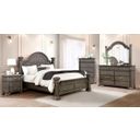 The appearance of Pamphilos California King Bed In Gray designed by Furniture of America in the traditional interior design. This gray piece of furniture was selected by 1StopBedrooms from Pamphilos Collection to add a touch of cosiness and style into your home. Sku: FOA7144GY-K-HBFB;FOA7144GY-CK-R. Bed Type: Poster Bed. Material: Wood. Bed Size: California King.
