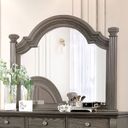 The appearance of Pamphilos Mirror In Gray designed by Furniture of America in the traditional interior design. This gray piece of furniture was selected by 1StopBedrooms from Pamphilos Collection to add a touch of cosiness and style into your home. Sku: FOA7144GY-M. Material: Wood.