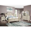 The appearance of Pamphilos Queen Bed In Antique White designed by Furniture of America in the traditional interior design. This antique white piece of furniture  was selected by 1StopBedrooms from Pamphilos Collection to add a touch of cosiness and style into your home. Sku: FOA7144WH-Q-HBFB;FOA7144WH-Q-R. Bed Type: Poster Bed. Material: Wood. Bed Size: Queen.