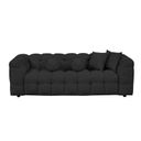 Paris Boucle Fabric Sofa in Black