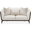 The appearance of Paris Chic Loveseat In Cremini and Espresso designed by Michael Amini in the transitional interior design. This espresso piece of furniture was selected by 1StopBedrooms from Paris Chic Collection to add a touch of cosiness and style into your home. Sku: NF9003825-CRMNI-409. Material: Solid Wood.