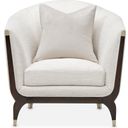 The appearance of Paris Chic Matching Chair In Cremini and Espresso designed by Michael Amini in the transitional interior design. This espresso piece of furniture was selected by 1StopBedrooms from Paris Chic Collection to add a touch of cosiness and style into your home. Sku: NF9003835-CRMNI-409. Material: Solid Wood.