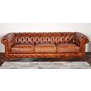 The appearance of Paris Club Top Grain Leather Tufted Chester Bay Sofa In Brown designed by Pasargad Home in the modern / contemporary interior design. This brown piece of furniture was selected by 1StopBedrooms from Paris Club Collection to add a touch of cosiness and style into your home. Sku: SOFA-3009-3. Material: Top Grain Leather.