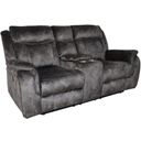 The appearance of Park City Console Loveseat with Power Footrest In Slate designed by New Classic in the modern / contemporary interior design. This slate piece of furniture was selected by 1StopBedrooms from Park City Collection to add a touch of cosiness and style into your home. Sku: U456-25P1-SGY. Material: Fabric.