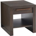 The appearance of Park City Heber Drawer End Table In Canyon designed by Barclay Butera in the modern / contemporary interior design. This canyon piece of furniture  was selected by 1StopBedrooms from Park City Collection to add a touch of cosiness and style into your home. Sku: 930-956. Material: Wood.
