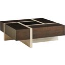 The appearance of Park City Solace Square Cocktail Table In Canyon designed by Barclay Butera in the modern / contemporary interior design. This canyon piece of furniture  was selected by 1StopBedrooms from Park City Collection to add a touch of cosiness and style into your home. Sku: 930-947. Material: Wood.