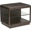 The appearance of Park City Summit Rectangular End Table In Canyon designed by Barclay Butera in the modern / contemporary interior design. This canyon piece of furniture  was selected by 1StopBedrooms from Park City Collection to add a touch of cosiness and style into your home. Sku: 930-955. Material: Metal.