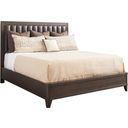 The appearance of Park City Talisker Queen Upholstered Bed In Canyon designed by Barclay Butera in the transitional interior design. This canyon piece of furniture  was selected by 1StopBedrooms from Park City Collection to add a touch of cosiness and style into your home. Sku: 930-153C. Material: Leather. Bed Size: Queen. Bed Type: Upholstered Bed.