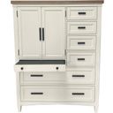 The appearance of Parker House Americana Modern Bedroom 2 Door Chest With 7 Drawer And Work Station designed by Parker House in the modern / contemporary interior design. This cotton piece of furniture was selected by 1StopBedrooms from Americana Collection to add a touch of cosiness and style into your home. Sku: BAME#42507-COT. Material: Wood Veneer.