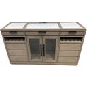 The appearance of Parker House Pure Modern Dining Buffet Server designed by Parker House in the modern / contemporary interior design. This stone piece of furniture  was selected by 1StopBedrooms from Pure Collection to add a touch of cosiness and style into your home. Sku: DPUR#66B. Material: Wood Veneer.
