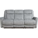 The appearance of Parker Living Linus Hudson Grey Power Zero Gravity Sofa designed by Parker House in the transitional interior design. This grey piece of furniture was selected by 1StopBedrooms from Linus Collection to add a touch of cosiness and style into your home. Sku: MLIN#832PHZ-HGY. Material: Polyester.