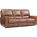 The appearance of Parker Living Rockford Verona Saddle Power Triple Reclining Sofa designed by Parker House in the transitional interior design. This saddle piece of furniture was selected by 1StopBedrooms from Rockford Collection to add a touch of cosiness and style into your home. Sku: MROC#833PH-VSA. Material: Leather.