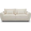 The appearance of Parker Living Utopia Mega Ivory Sofa With 2 Cushion Seat And Lumbar Pillow designed by Parker House in the transitional interior design. This ivory piece of furniture  was selected by 1StopBedrooms from Utopia Collection to add a touch of cosiness and style into your home. Sku: SUTP#932-MGIV. Material: Polyester.