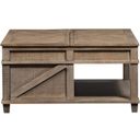 The appearance of Parkland Falls Square Lift Top Cocktail Table designed by Liberty in the transitional interior design. This weathered taupe piece of furniture  was selected by 1StopBedrooms from Parkland Falls Collection to add a touch of cosiness and style into your home. Sku: 172-OT1010. Material: Pine.