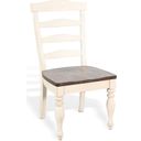 The appearance of Carriage House Pasadena Wood Ladderback Chair Set of 2 In Marble White and Buckskin designed by Sunny Designs in the country / farmhouse interior design. This marble white/buckskin piece of furniture was selected by 1StopBedrooms from Carriage House Collection to add a touch of cosiness and style into your home. Sku: 1432MB. Material: Solid Wood.