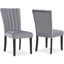 The appearance of Pascal Side Chair Set of 2 In Gray designed by Crown Mark in the modern / contemporary interior design. This gray piece of furniture was selected by 1StopBedrooms from Pascal Collection to add a touch of cosiness and style into your home. Sku: 2224S. Material: Wood.
