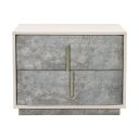 Pavira 2-Drawer Nightstand In Stone