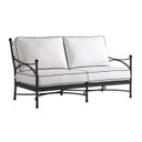 The appearance of Pavlova Loveseat In Graphite designed by Tommy Bahama in the transitional interior design. This graphite piece of furniture  was selected by 1StopBedrooms from Pavlova Collection to add a touch of cosiness and style into your home. Sku: 3911-22-01. Material: Aluminum.
