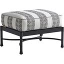 The appearance of Pavlova Ottoman In Graphite designed by Tommy Bahama in the modern / contemporary interior design. This graphite piece of furniture  was selected by 1StopBedrooms from Pavlova Collection to add a touch of cosiness and style into your home. Sku: 3910-44-40. Material: Aluminum.