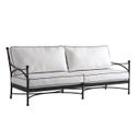 The appearance of Pavlova Sofa In Graphite designed by Tommy Bahama in the transitional interior design. This graphite piece of furniture  was selected by 1StopBedrooms from Pavlova Collection to add a touch of cosiness and style into your home. Sku: 3911-33-01. Material: Aluminum.