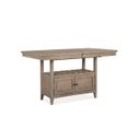 The appearance of Paxton Place Counter Table In Dove Gray designed by Magnussen in the modern / contemporary interior design. This dove gray piece of furniture was selected by 1StopBedrooms from Paxton Place Collection to add a touch of cosiness and style into your home. Sku: D4805-42B;D4805-42T. Table Top Shape: Rectangular. Material: Pine Veneer.