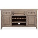 The appearance of Paxton Place Dove Gray Wood Buffet SU designed by Magnussen in the modern / contemporary interior design. This dove grey piece of furniture was selected by 1StopBedrooms from Paxton Place Collection to add a touch of cosiness and style into your home. Sku: D4805-14. Material: Pine Veneer.