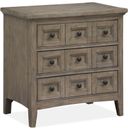 The appearance of Paxton Place Dovetail Grey Nightstand designed by Magnussen in the rustic / southwestern interior design. This brown piece of furniture  was selected by 1StopBedrooms from Paxton Place Collection to add a touch of cosiness and style into your home. Sku: B4805-01. Material: Pine.