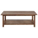 The appearance of Payne Wood Coffee Table with Shelf In Distressed Brown designed by Coaster in the country / farmhouse interior design. This distressed brown piece of furniture was selected by 1StopBedrooms from Payne Collection to add a touch of cosiness and style into your home. Sku: 710548. Material: MDF.