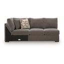 Pearson Pike Left-Arm Facing Armless Loveseat with Wedge In Espresso