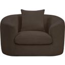 The appearance of Penelope Chenille Fabric Chair In Brown designed by Meridian in the modern / contemporary interior design. This brown piece of furniture  was selected by 1StopBedrooms from Penelope Collection to add a touch of cosiness and style into your home. Sku: 44073Brown-C. Material: Chenille.