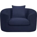 The appearance of Penelope Chenille Fabric Chair In Navy designed by Meridian in the modern / contemporary interior design. This navy piece of furniture was selected by 1StopBedrooms from Penelope Collection to add a touch of cosiness and style into your home. Sku: 44073Navy-C. Material: Chenille.