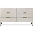 The appearance of Penthouse Dresser In Ash Gray designed by Michael Amini in the modern / contemporary interior design. This ash gray piece of furniture was selected by 1StopBedrooms from Penthouse Collection to add a touch of cosiness and style into your home. Sku: NF9033050SA-130. Material: Poplar.
