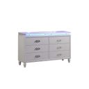 Perla Led Dresser Made With Wood In Milky White