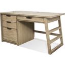 The appearance of Perspectives Sun Drenched Acacia Single Pedestal Desk designed by Riverside Furniture in the transitional interior design. This natural piece of furniture was selected by 1StopBedrooms from Perspectives Collection to add a touch of cosiness and style into your home. Sku: 28130. Material: Veneer.