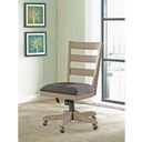 The appearance of Perspectives Sun Drenched Acacia Wood Back Upholstered Desk Chair designed by Riverside Furniture in the transitional interior design. This wood piece of furniture was selected by 1StopBedrooms from Perspectives Collection to add a touch of cosiness and style into your home. Sku: 28127. Material: Polyester.