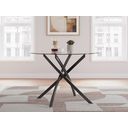 The appearance of Pharwynn Dining Table In Black designed by Signature Design by Ashley in the modern / contemporary interior design. This black piece of furniture was selected by 1StopBedrooms from Pharwynn Collection to add a touch of cosiness and style into your home. Sku: D446-15. Table Top Shape: Round. Material: Glass. Size: 42".