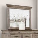 Philomath Mirror In Aged Oak
