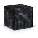 The appearance of Piazza Marble Finish Concrete End Table In Black designed by Meridian in the modern / contemporary interior design. This black piece of furniture  was selected by 1StopBedrooms from Piazza Collection to add a touch of cosiness and style into your home. Sku: 99029Black-ET. Material: Concrete.