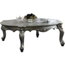 The appearance of Picardy Coffee Table In Antique Platinum designed by ACME in the transitional interior design. This antique platinum piece of furniture was selected by 1StopBedrooms from Picardy Collection to add a touch of cosiness and style into your home. Sku: 83465. Material: Wood.