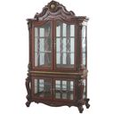 The appearance of Picardy Curio Cabinet (Cherry Oak) designed by ACME in the transitional interior design. This cherry oak piece of furniture  was selected by 1StopBedrooms from Picardy Collection to add a touch of cosiness and style into your home. Sku: 68229TOP;68230BASE. Material: Wood.