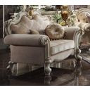 The appearance of Picardy Fabric and Antique Arm Pearl Chair designed by ACME in the transitional interior design. This antique pearl piece of furniture  was selected by 1StopBedrooms from Picardy Collection to add a touch of cosiness and style into your home. Sku: 55462. Material: Upholstered.