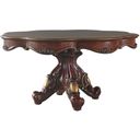 The appearance of Picardy Round Dining Table (Cherry Oak) designed by ACME in the transitional interior design. This cherry oak piece of furniture was selected by 1StopBedrooms from Picardy Collection to add a touch of cosiness and style into your home. Sku: 68225T;68226ST. Table Top Shape: Round. Material: Wood. Size: 62".