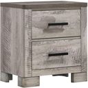 The appearance of Picket House Furnishings Adam 2-Drawer Nightstand designed by Picket House in the transitional interior design. This gray piece of furniture was selected by 1StopBedrooms from Adam Collection to add a touch of cosiness and style into your home. Sku: MC300NS. Material: Rubberwood.