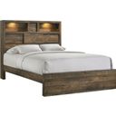 Picket House Furnishings Beckett King Bookcase Panel Bed With Bluetooth