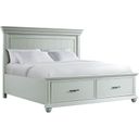 Picket House Furnishings Brooks King Platform Storage Bed in Grey