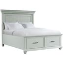 The appearance of Picket House Furnishings Brooks Queen Platform Storage Bed in Grey designed by Picket House in the traditional interior design. This grey piece of furniture  was selected by 1StopBedrooms from Brooks Collection to add a touch of cosiness and style into your home. Sku: SR300QH;SR350QF;SR350QKR. Bed Type: Storage Bed. Bed Size: Queen. Material: MDF.