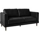 The appearance of Picket House Furnishings Hanson Loveseat In Fiero Black designed by Picket House in the modern / contemporary interior design. This black piece of furniture was selected by 1StopBedrooms from Hanson Collection to add a touch of cosiness and style into your home. Sku: UHT3780200. Material: Genuine Leather.